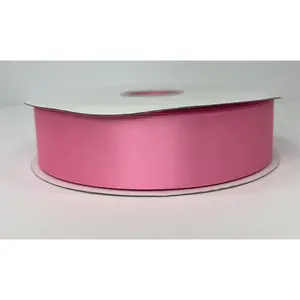 1 1/2"  Bubblegum Pink Satin Ribbon Double-face 100 Yds