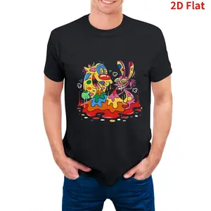 Ren And Stimpy T-Shirt Cotton For  Wo All Size S-45XL Rock Music Streetwear T-Shirt Top