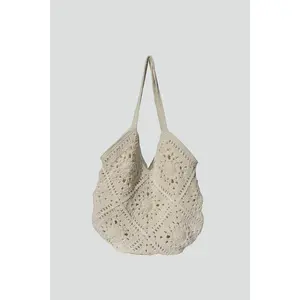 Brea Macrame Crochet Large Tote Bag