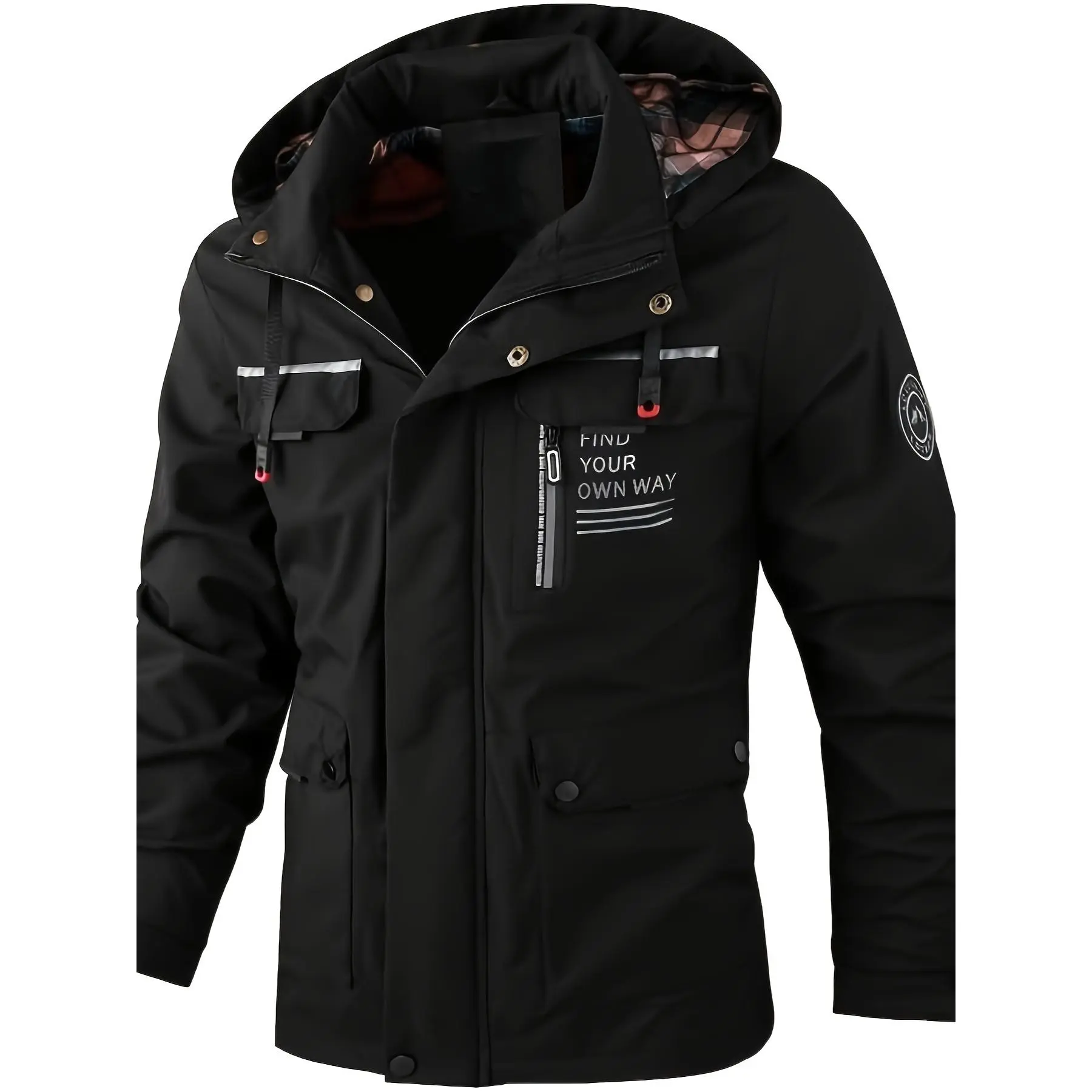 Men's Casual Bomber Jacket – Lightweight, Durable & Easy-Care for Spring/Fall Weather with Functional Pockets-New Men's Fashion Casual Windbreaker Bomber Jacket, Autumn Outdoor Waterproof Sports Jacket