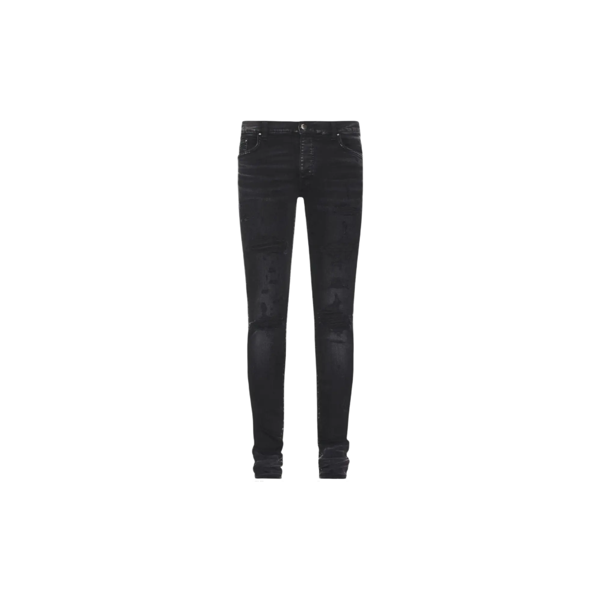 AMIRI Slim Fit Thrasher Plus Aged Jeans Black