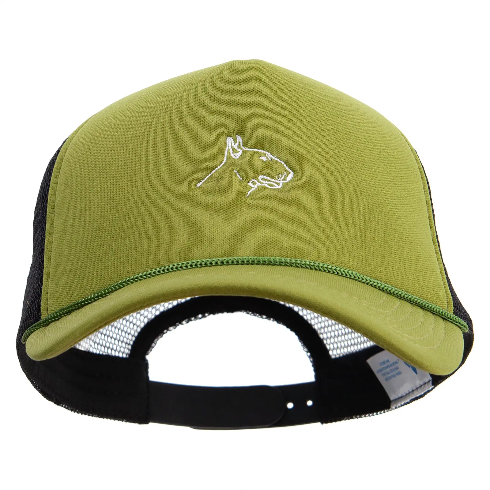 Bull Terrier Embroidered Summer Foam Mesh Trucker Cap