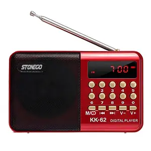 Mini Digital FM Radio - USB/TF Card MP3 Player with Rechargeable Stereo Sound, Portable Music Player for Outdoor Travel and Entertainment