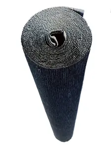 Italian Crepe Paper roll 180 gram - 809 BLACK METALLIC