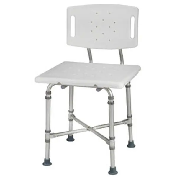 MABIS HealthSmart 524-1816-1999 Health Bariatric Bath Seat with BactiX, Removable Backrest, Cross Leg Support, Anodized Aluminum Frame, High-Density Plastic, Slip-Resistant Rubber Tips, Textured Blow-Molded Seat, Indoor Bathroom Use