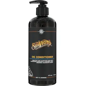 Suavecito OG Conditioner 16 oz Pump Bottle - Original Scent - Smooths & Hydrates, Nourishes & Moisturizes with Avocado and Coconut Oils - Repairs Dry Damaged Har - For All Hair Types, Sulfate Free