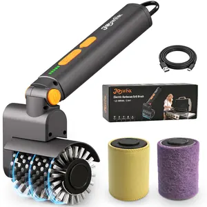 Upgraded Electric Grill Brush - Extreme 50kg Torque Power Grill Brush, 7.4V Motor, Safe for All Grills, SUS304 Anti-Shedding Bristle, with Heat Resistant Mat & Polishing Pad