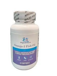 Omega-3 Fish Oil - Enteric Coated Fatty Acid Supplement (120 Softgels)