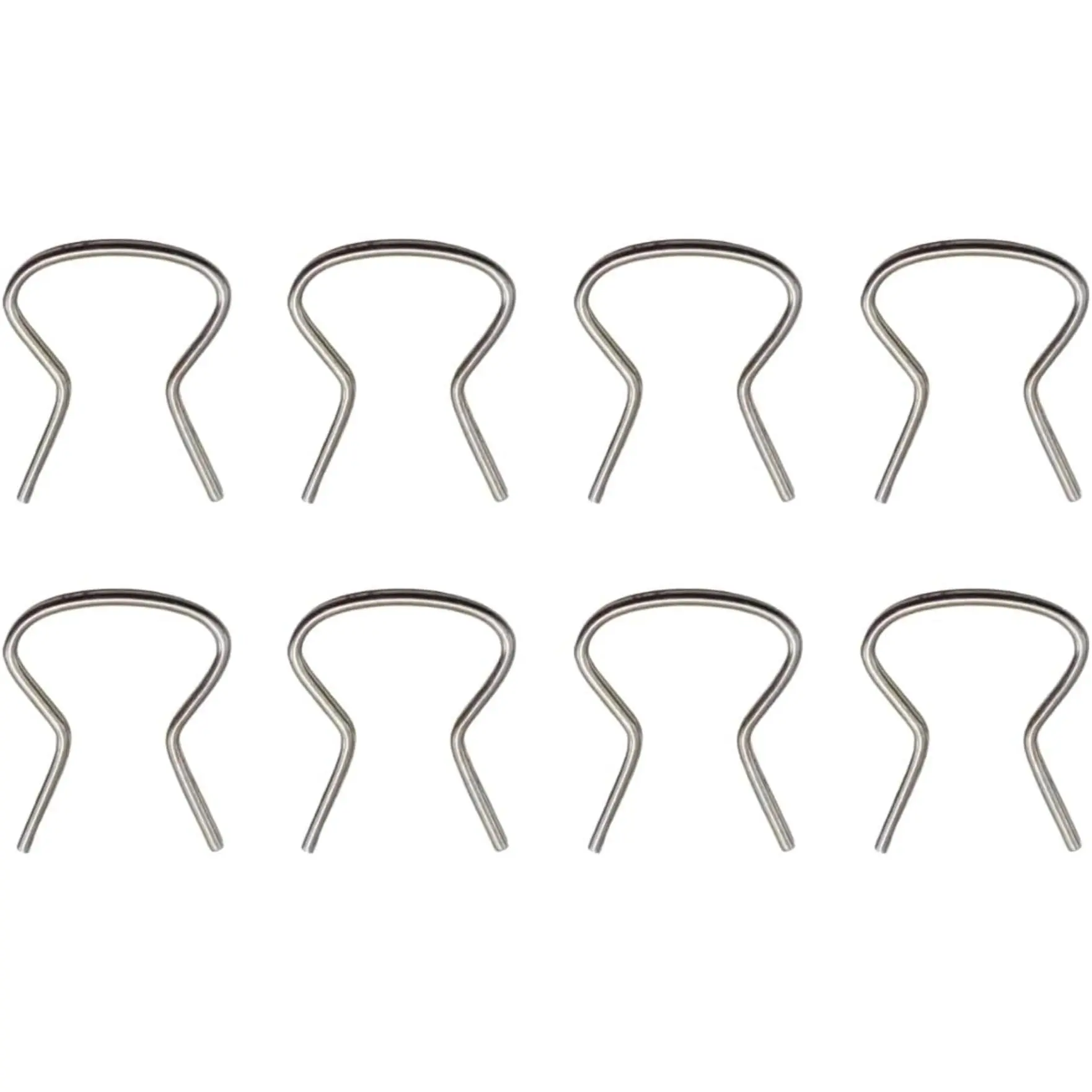 8 Car Door and Window Handle Fixing Clips - Sturdy 76900 Metal Retainer Clips for Narrow Waist Handles of Most Vehicles, Door Handles