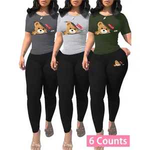 Women’s letter-print crop tank top and plain skinny pants set — a casual, cozy two-piece for daily outdoor wear; ladies’ summer clothing, suits