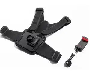Camera Phone Chest Mount Strap Harness, Adjustable Chest Mount Strap Cell Phone Clips Holder Bracket Session, Action Camera Chest Strap Holder