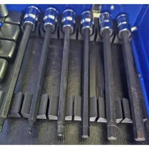 Hex Bit Socket Holder For Toolbox Magnetic Long Allen/Hex Socket Organizers For Toolbox 3/8&Quot; Drive Organizer Modular Holders By S3c