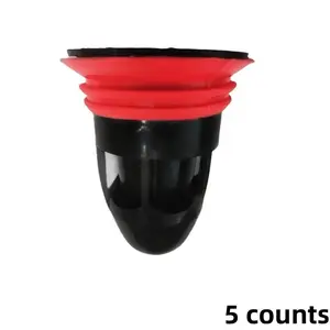5 Counts Bathroom Floor Drain, Anti-Odor Core, Short Silicone Floor Drain, Anti-Insect Core, Backflow Preventer, Sewer Toilet Accessory