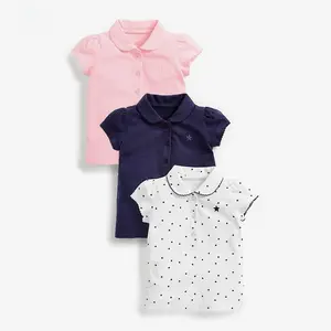 Toddler & Kids Girls Classic Cotton Polo Tops