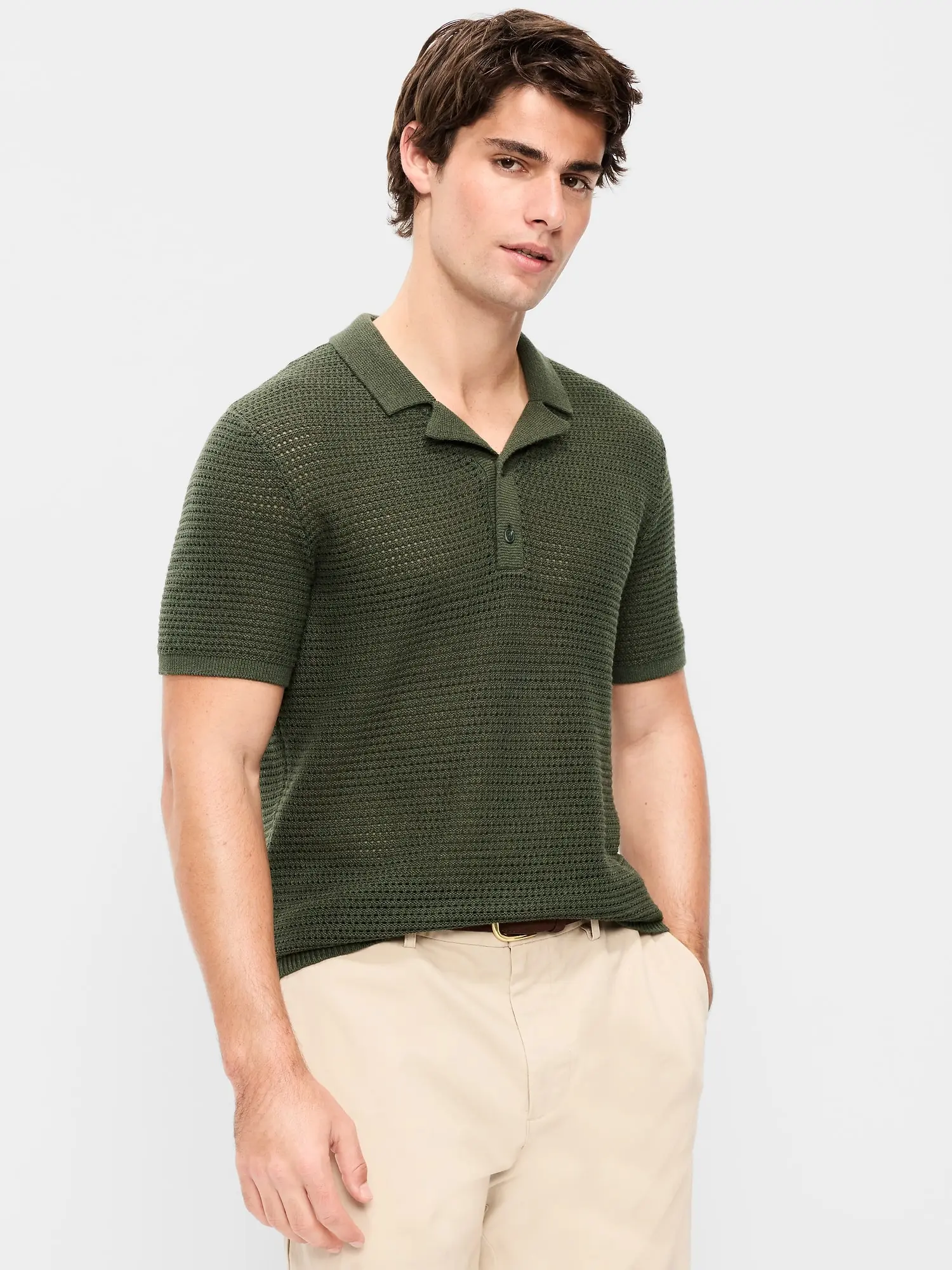 Old Navy Men's Short-Sleeve Polo Sweater - TikTok Shop Old Navy Men's Short-Sleeve Polo Sweater - TikTok Shop