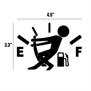 Low Fuel Decal, Car Fuel tank cap sticker, Funny Decal, Car, Laptop Decal