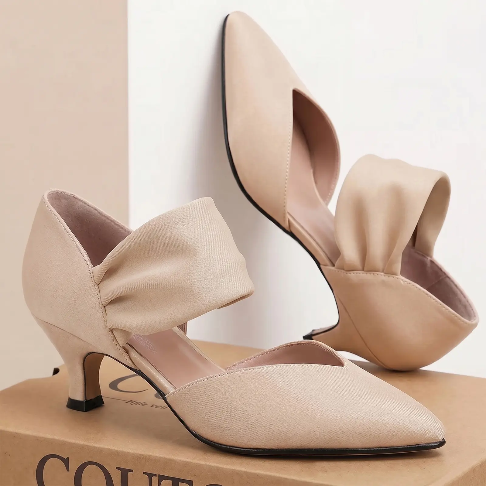 Coutgo Womens Low Kitten Heel Dress Shoes Pointed Toe Slip on Ankle Strap Cutout Elegant Party Wedding Pumps - TikTok Shop Coutgo Womens Low Kitten Heel Dress Shoes Pointed Toe Slip on Ankle Strap Cutout Elegant Party Wedding Pumps - TikTok Shop