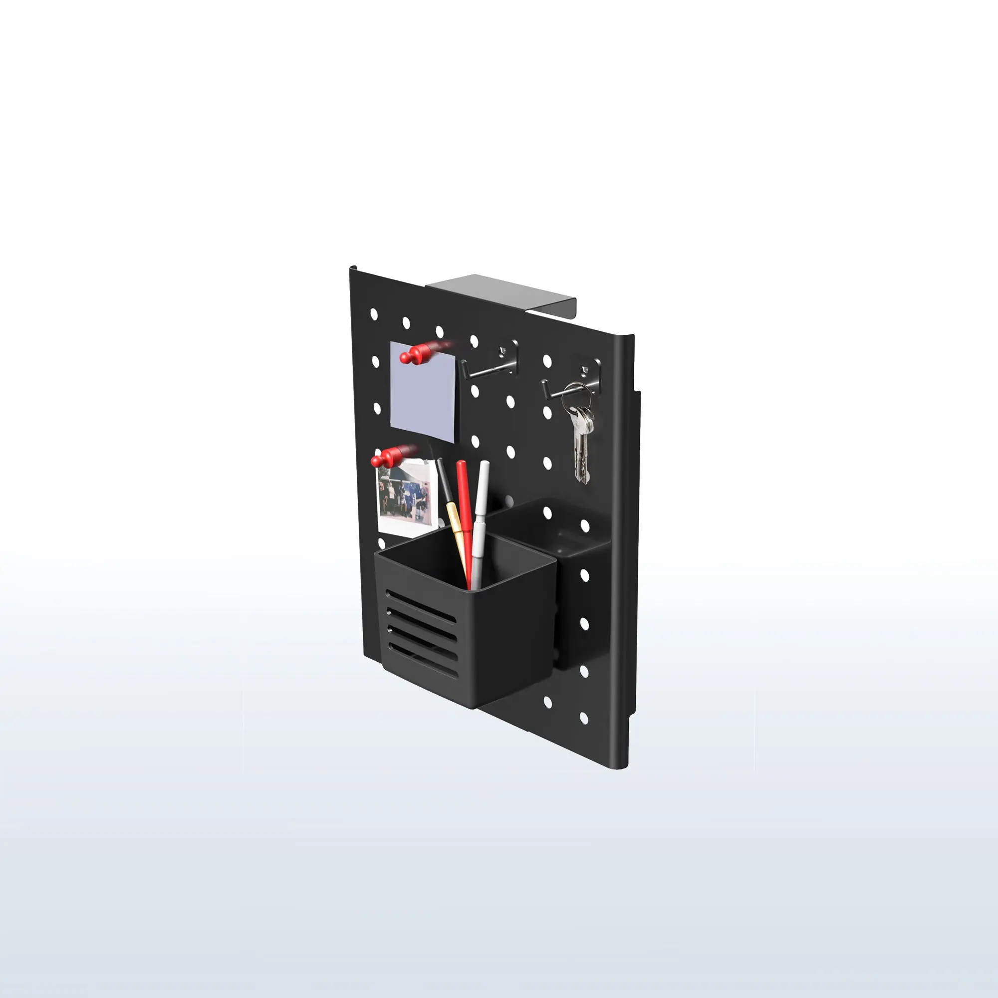 Hangable 11"x10" Pegboard Organiser, Home Storage Racks, Compatible with Pegboard Rack Accessories