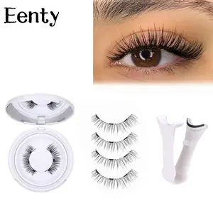 Eenty Magnetic Eyelashes Magnetic Lashes with Applicator No Glue or Eyeliner Clear Band Lashes Wispy Magnetic Eyelashes Look Like Lash Extension Natural Lashes by TNFVLONEINS