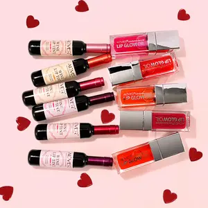 【Lip Stick Combo】Aliver Hydrating Lip Glow Oil, with 3 Different Style Lip Tint Set Combo Lipstick Makeup Glossy