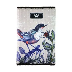 212 MAIN Eco-Woven RFID Block Men's Slim Wallet 1194 Model - Compact, Fashion, Flexible Men's Wallets, Credit Card Holder, Magical Winter Themed Design, Secure Hold Front Pocket Accessory, Compact Men's Wallets