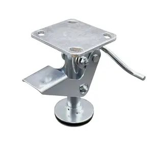 Service Caster SCC-FL600KB 6 in. Kickbar Floor Truck Lock with Top Plate