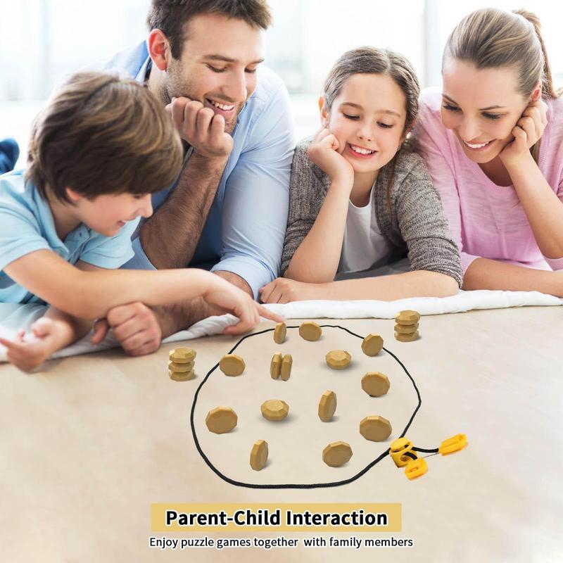 Magnetic Strategy Game for All Ages TikTok Game for 2 Players with Gold Hexagonal Pieces