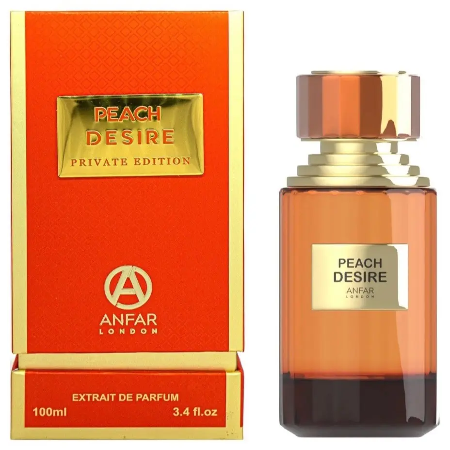 Anfar London Peach Desire Private EDP - 3.4 Oz - Unisex Perfume with Melocotón, Naranja Sanguina, Cardamomo, and Heliotropo Scent