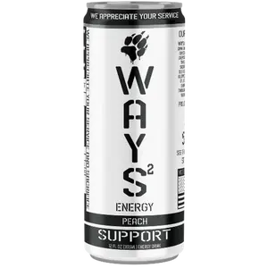 Support - Peach Energy Drink (12-pack)
