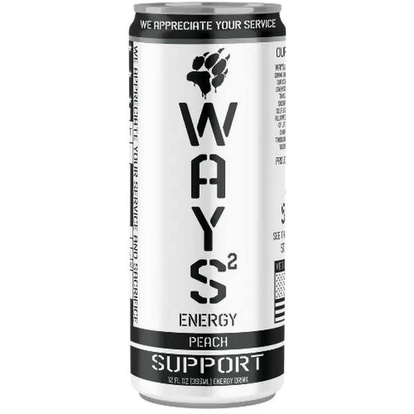 Support - Peach Energy Drink (12-pack)