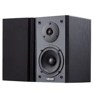VEVOR Powered Bookshelf Speakers, 20W x 2, Active Studio Monitor Speaker with 4 Inch Woofer, Adjustable Volume and Audio with Bluetooth Optical Connection, Wooden Enclosure, for Record Player PC TVSummervibes