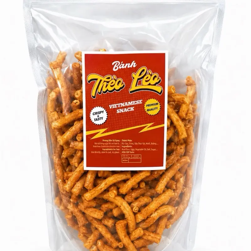 Vietnamese Spicy Crispy Snack 500g-Bánh Thèo Lèo Mắm Ớt 500g