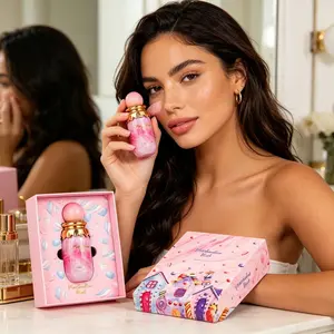 Women's Marshmallow Blush 100ml Eau de Parfum - Sweet Cotton Candy Fragrance, Long-Lasting Vanilla Scent, Ideal for Everyday Wear & Date Nights, TikTok Viral Dessert Perfume for Gifting
