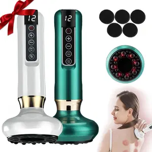 Smart Gua Sha Machine, 1 Box Negative Pressure Cupping Massager with 12-Level Adjustable Suction, Body Relaxation Massage Tool for Women & Men, Relaxation Aid, Relaxing