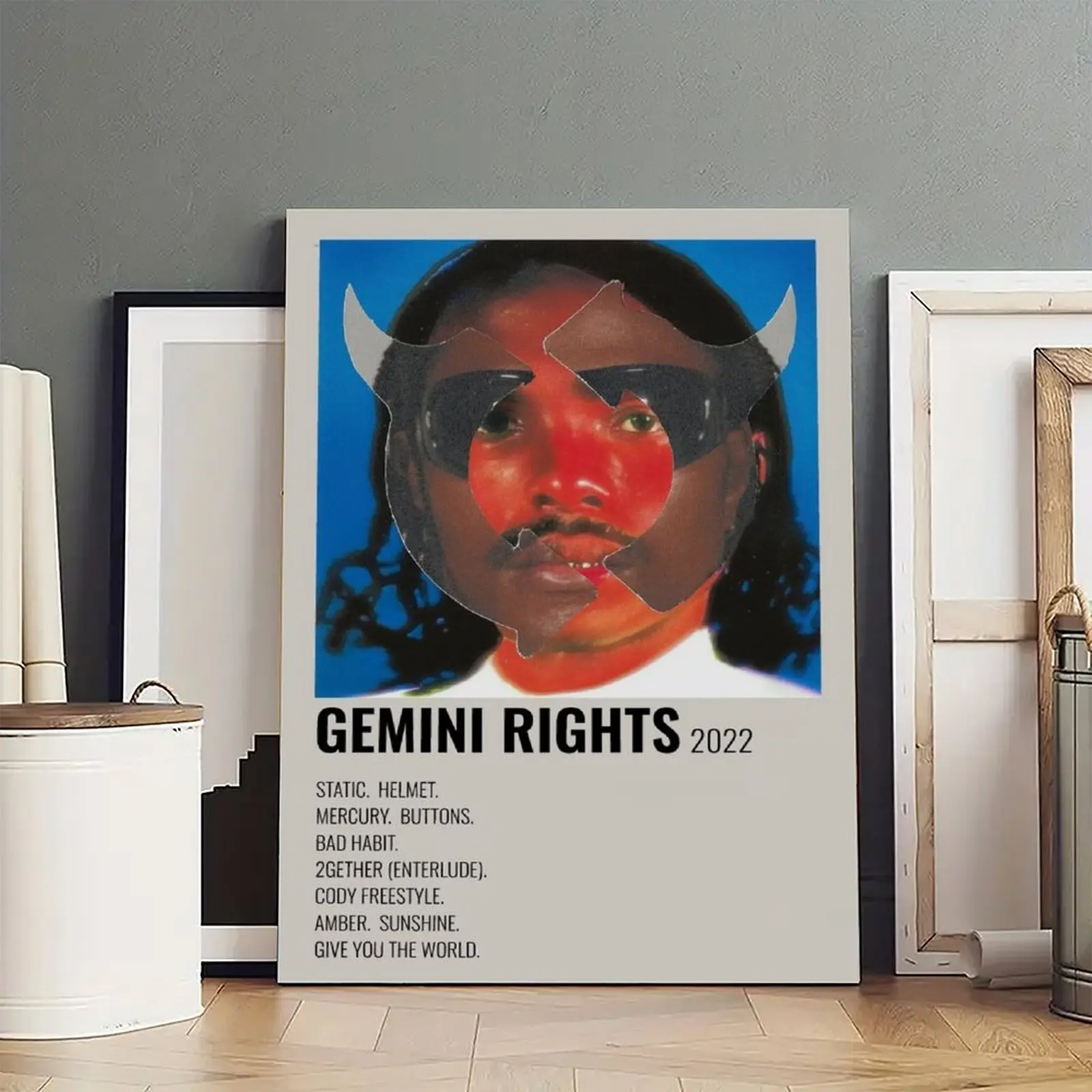 Steve Lacy Gemini RightsPoster Photo Canvas Frameless Cover Poster Artwork Canvas Wall Art Room Decoration Hanging Chart Printing Canvas Printing Room Aesthetics