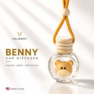 VELMONT Benny Car Air Freshener – Premium Essential Oil-Infused Hanging Car Diffuser, Long-Lasting Luxury Fragrance & Odor Eliminator for Car Interior Accessories