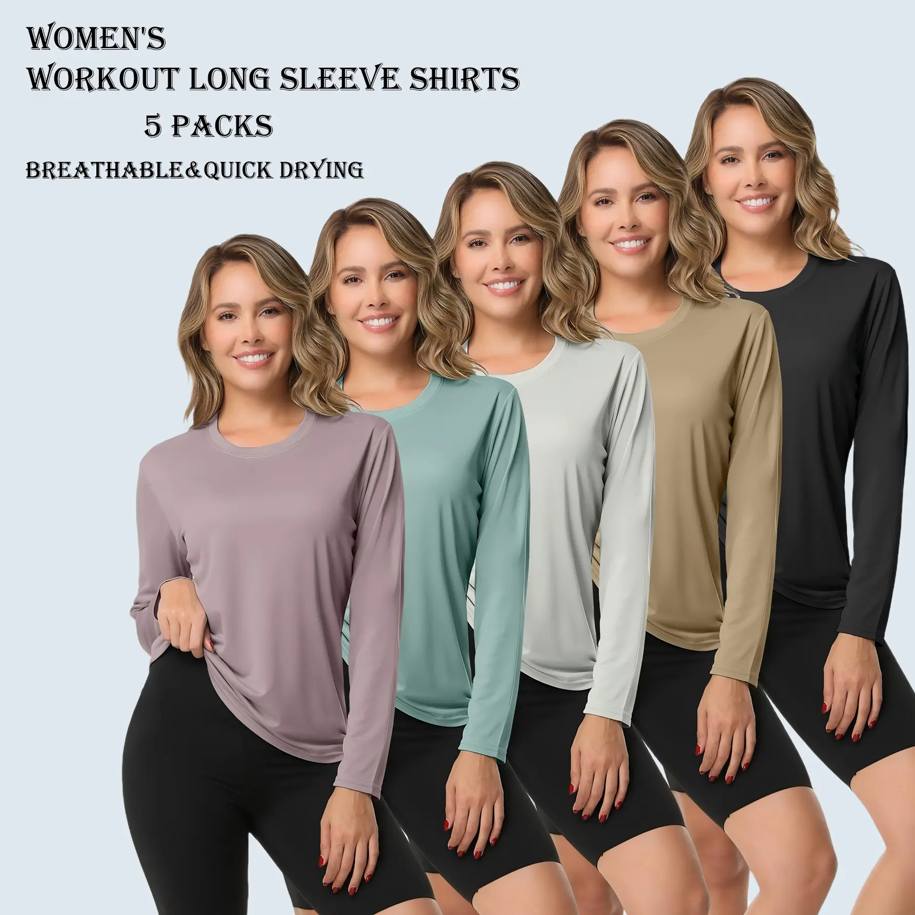 Black+Daek Pink+Khaki+Jade Green+Gray