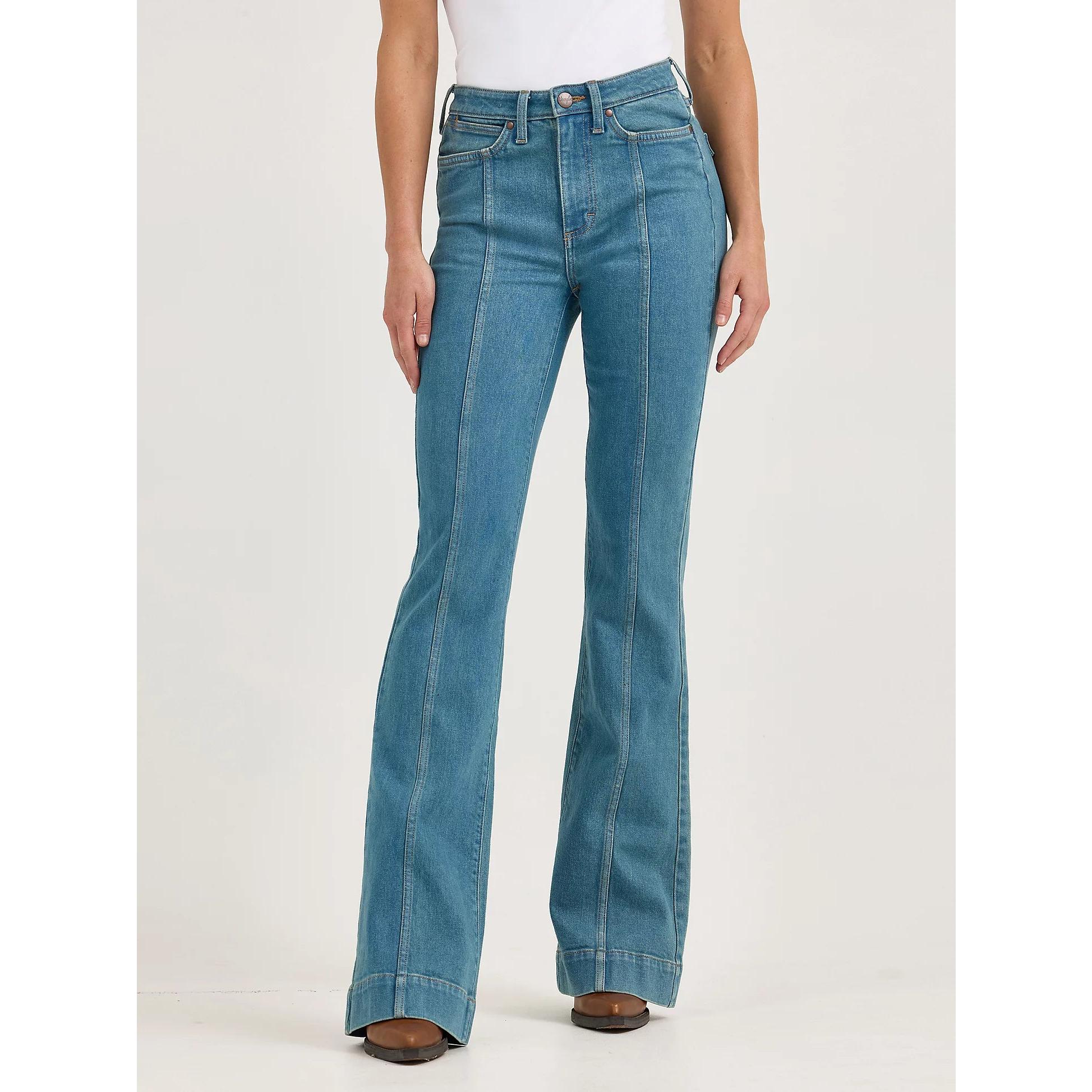 Women's Wrangler Retro® Bailey High Rise Pintuck Trouser Jean in Brooklyn