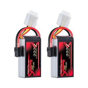 Zeee Premium Series 4S Lipo Battery 850mAh 14.8V 100C FPV Batteries with XT60 Plug for Racing Drone Quadcopter Helicopter Airplane RC Boat RC Car RC Models(2 Pack)