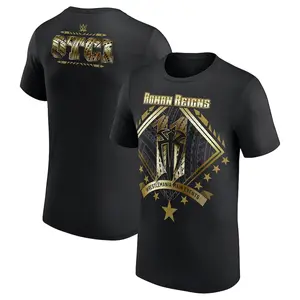 [WWE]Roman Reigns 11 WrestleMania Main Events T-Shirt ,Vintage WW.E Graphics Tee, Pro Wrestling WrestleMania Fan Gift Tee Gift for Men And Women