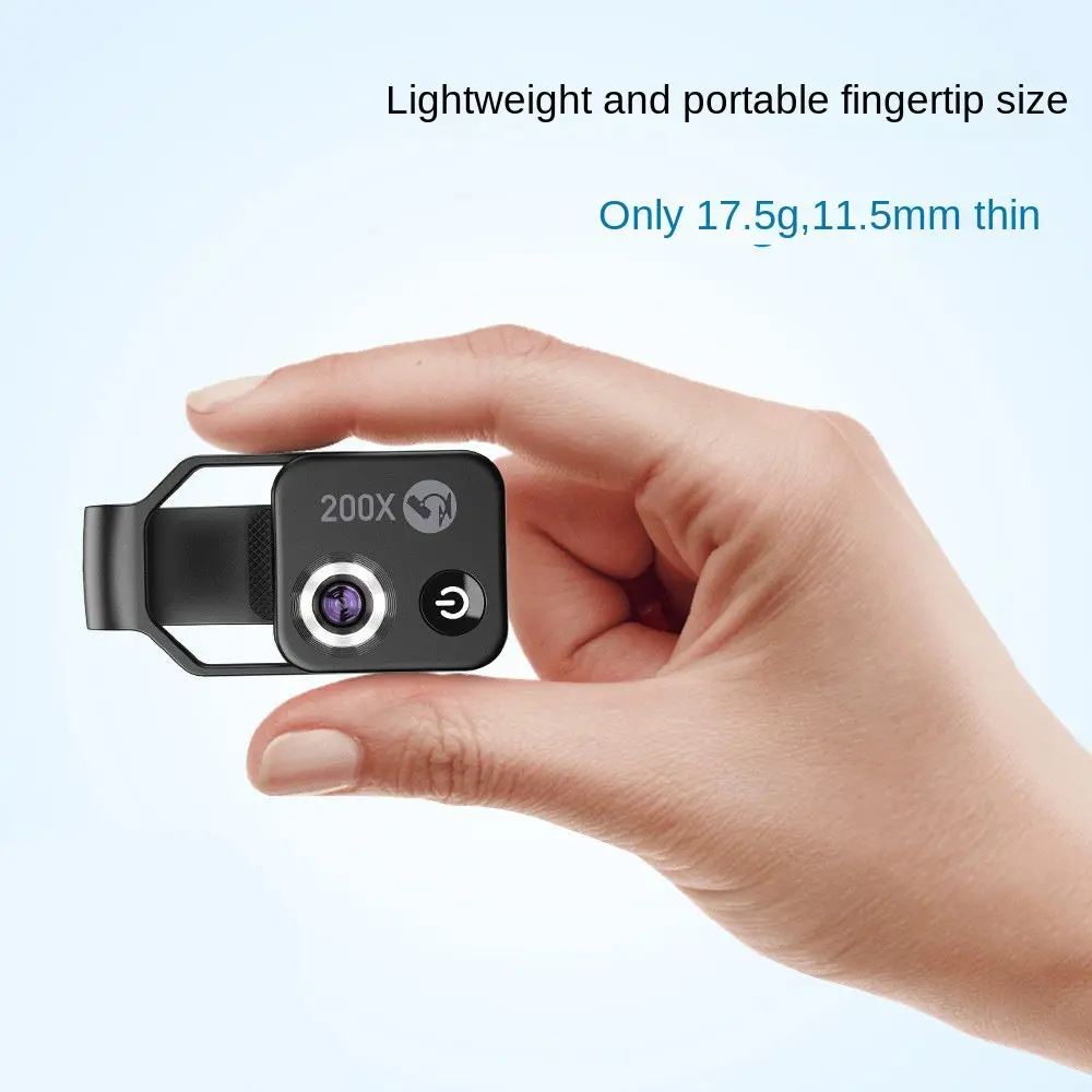 Apexel's New Portable 200X Mobile Phone Microscope Magnifying Glass Hd Microscope Without Cpl
