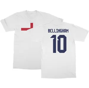 England Soccer Player Jude Bellingham 10 Europa 2024 Football Young Star Adults Unisex T-Shirt