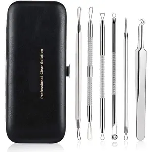 Blackhead Remover Kit Stainless Steel Comedone Extractor Acne Removal Tool Set for Blackheads, Whiteheads & Pimples – Pore Cleaning Skin Care Kit for Face & Nose