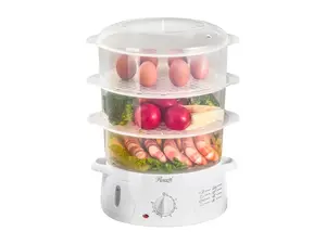 ROSEWILL 4 in 1 Electric Food Steamer, Steamer, Baby food maker, Rice cooker and Sterilizer, 800W turbo steam fast heating, 3 Tier stackable baskets,9.5Qt ROSEWILL 4 in 1 Electric Food Steamer, Steamer, Baby food maker, Rice cooker and Sterilizer, 800W turbo steam fast heating, 3 Tier stackable baskets,9.5Qt