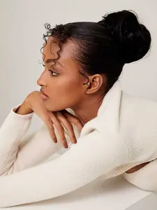 Luxy Hair Clip-In Bun – Jet Black | 100% Remy Human Hair