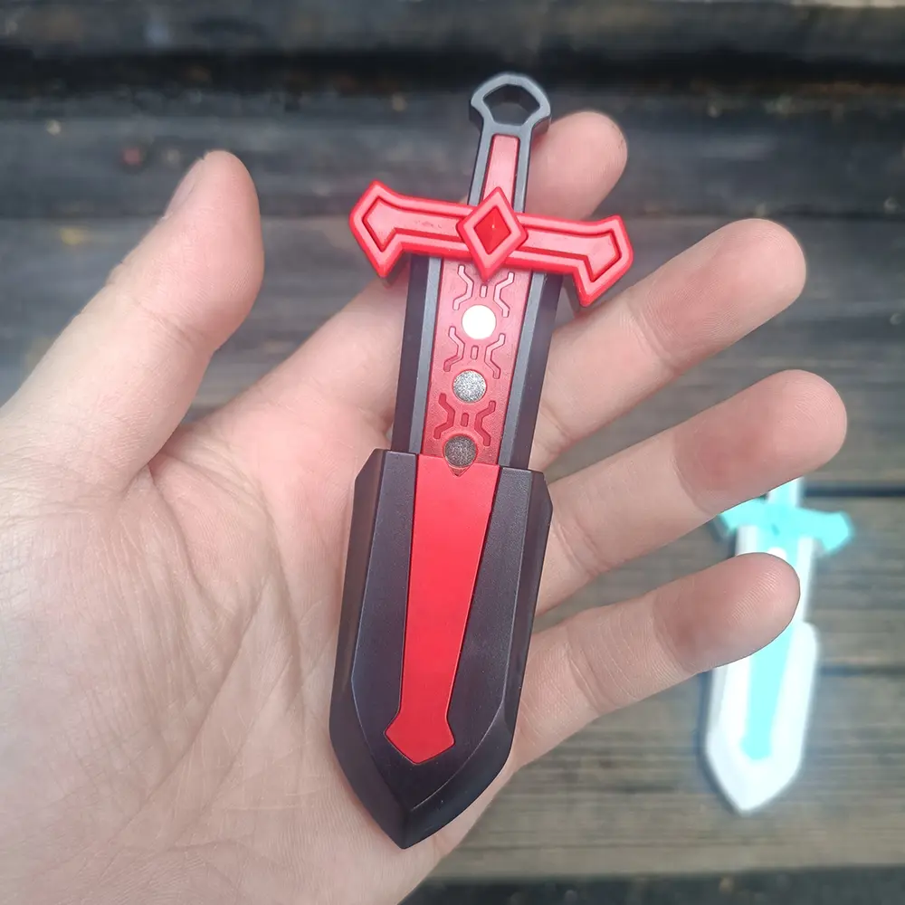 Edc Fingertip Push Card Sword Mini Finger Toy, Stress Relief Magnetic Element Pendant Gift, Adult Anxiety Reliever, Fun Novelty Item, Edc Fidget Slider, Stress Relief Tool, Stress Relief Fidgets