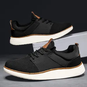 Mens Shoes Men's Fashion Dress Mesh Sneakers MenWalking Business Oxfords Lace-Up Shoes for Men Footwear