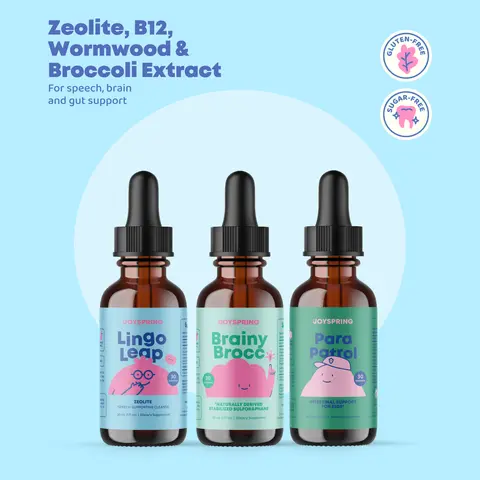 Learning & Gut Balance Trio – Lingo Leap + Para Patrol + Brainy Brocc | Daily Wellness Support