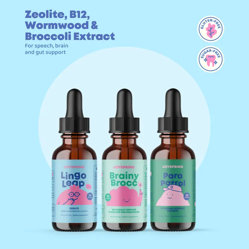 Learning & Gut Balance Trio – Lingo Leap + Para Patrol + Brainy Brocc | Daily Wellness Support