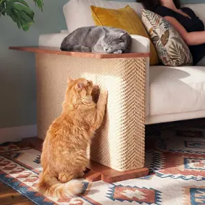 Multi-Functional Modern Cat Scratcher Side Table - Indoor Pet Furniture (Dog & Cat Furniture, Scratching Posts Category)